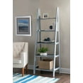 thumbnail image 1 of Linon Edson 5-Shelf Ladder Bookcase, 72" Height, Gray Finish, 1 of 8
