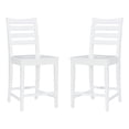thumbnail image 1 of Linon Elder Commercial Grade Set of Two Counter Stools in White Beechwood, 1 of 16