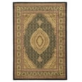 thumbnail image 1 of Linon Elegance Flowers & Plants Transitional Area Rug, Black, 2' x 3', 1 of 3