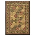 thumbnail image 1 of Linon Elegance Flowers & Plants Transitional Area Rug, Black, 2' x 3', 1 of 3