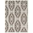 thumbnail image 1 of Linon Home DÃ©cor Elegance Area Rug Collection, White and Brown, 2' x 3', 1 of 6