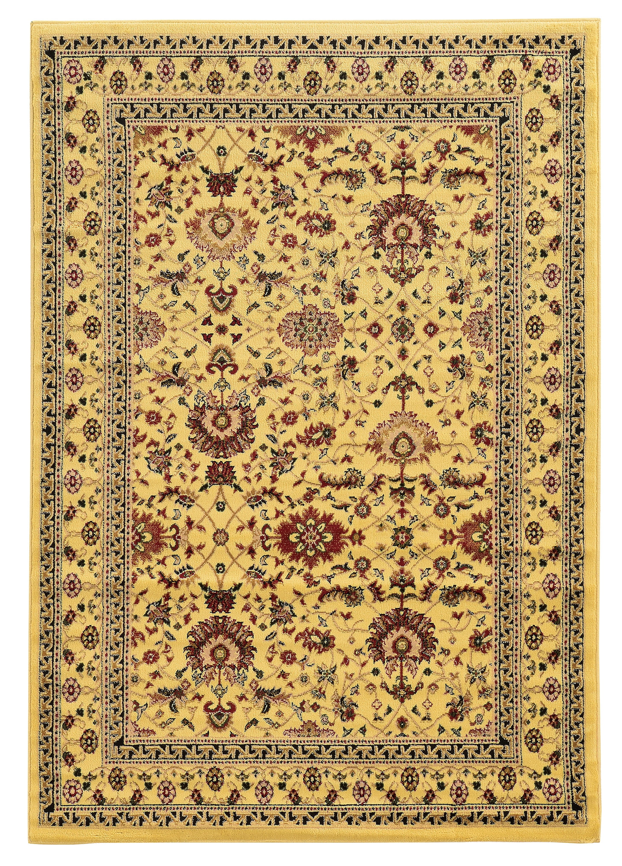 Elegance Zeigler Ivory Accent Rug 5x7.3 Transitional Style Easy Care Polypropylene