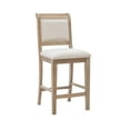 thumbnail image 1 of Linon Emmy 26" Counter Stool, Rustic Graywash with Natural Fabric, 1 of 11