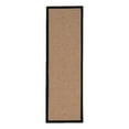 thumbnail image 1 of Linon Empire Machine Tufted Wool 2'6"x12' Rug in Cork Brown and Black Leather, 1 of 5