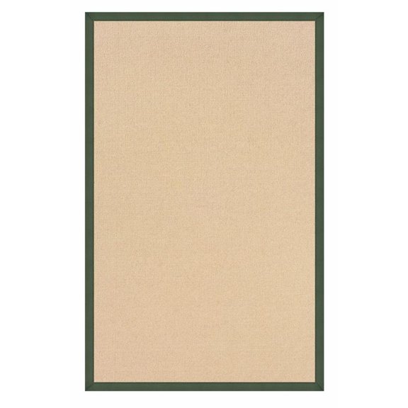 Linon Empire Machine Tufted Wool 8'9"x12' Rug in Natural and Green