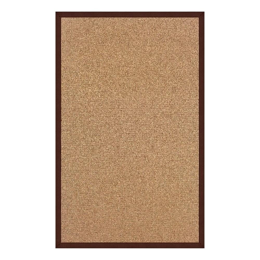 Linon Empire Machine Tufted Wool 8'x11' Rug in Cork Brown and Brown ...