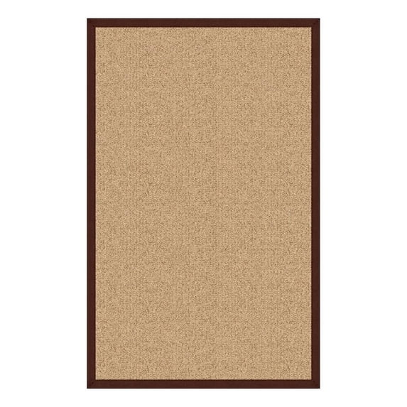 Linon Empire Machine Tufted Wool 9'10"x13' Rug in Sisal and Brown