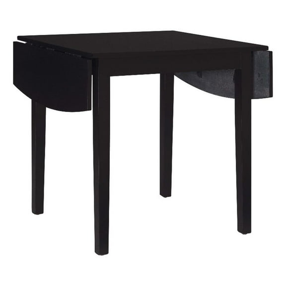 Linon Ervin 48 in Square MDF Dining Table, Black
