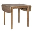 Linon Ervin Small Spaces Dining Kitchen Table, Wood Square Drop Leaf ...