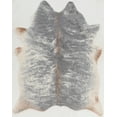 thumbnail image 1 of Linon Faux Cowhide Rug Collection, Gray and Ivory Mix, 5' x 6'6", 1 of 3