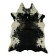 thumbnail image 1 of Linon Faux Hide Polyester Mini Cowhide Accent Rug in Black and White, 1 of 8