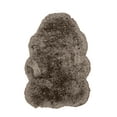 thumbnail image 1 of Linon Faux Lamb Skin Hand Tufted Polyester 3'6"x5'6" Rug in Gray, 1 of 6