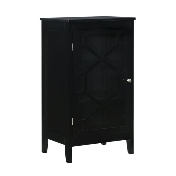 Linon Fetti Black Small Cabinet