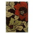 thumbnail image 1 of Linon RUG-FL0857 5 x 7 ft. Florence Hand Tufted Indoor Area Rug - Black & Cinnamon, 1 of 2