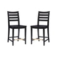 thumbnail image 1 of Linon Home Decor CS283BLK02ASU 39.5 x 18.50 x 20.5 in. Flynn Black Counter Stool - Set of 2, 1 of 7