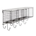 thumbnail image 1 of Linon Four Cubby Metal Wall Shelf in White, 1 of 14