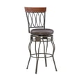 thumbnail image 1 of Linon Four Oval Back Bar Stool, Brown, 30 inch Seat Height, 1 of 9