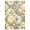 thumbnail image 1 of Geo Ranlyn Ivory 5x7 Handtufted Microfiber Geometric Area Rug Soft Feel, 1 of 7