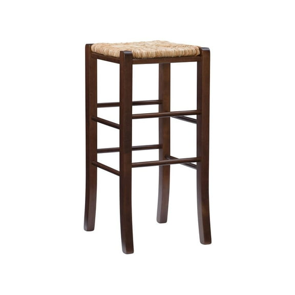 Linon Gianna Backless Barstool Walnut Set Of 2