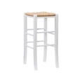 thumbnail image 1 of Linon Gianna Backless Barstool White Set Of 2, 1 of 8