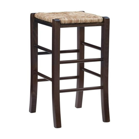 Linon Gianna Backless Counter Stool Walnut Set Of 2