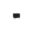 thumbnail image 1 of Linon Gloria Two Drawer Night Stand Black, 1 of 9