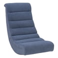 thumbnail image 1 of Linon Grayson Wood Sherpa Upholstered Game Rocking Chair in Blue, 1 of 15