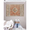 thumbnail image 1 of Contemporary Home Living 2' x 3' Heirloom Rectangular Area Throw Rug - Cream and Brown, 1 of 8