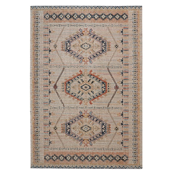 Linon Great Zero Ivory 8' X 10' Rectangle Area Rug RUGGZ1281