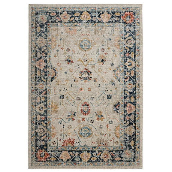 Linon Great Zero Ivory 8' X 10' Rectangle Area Rug RUGGZ1181
