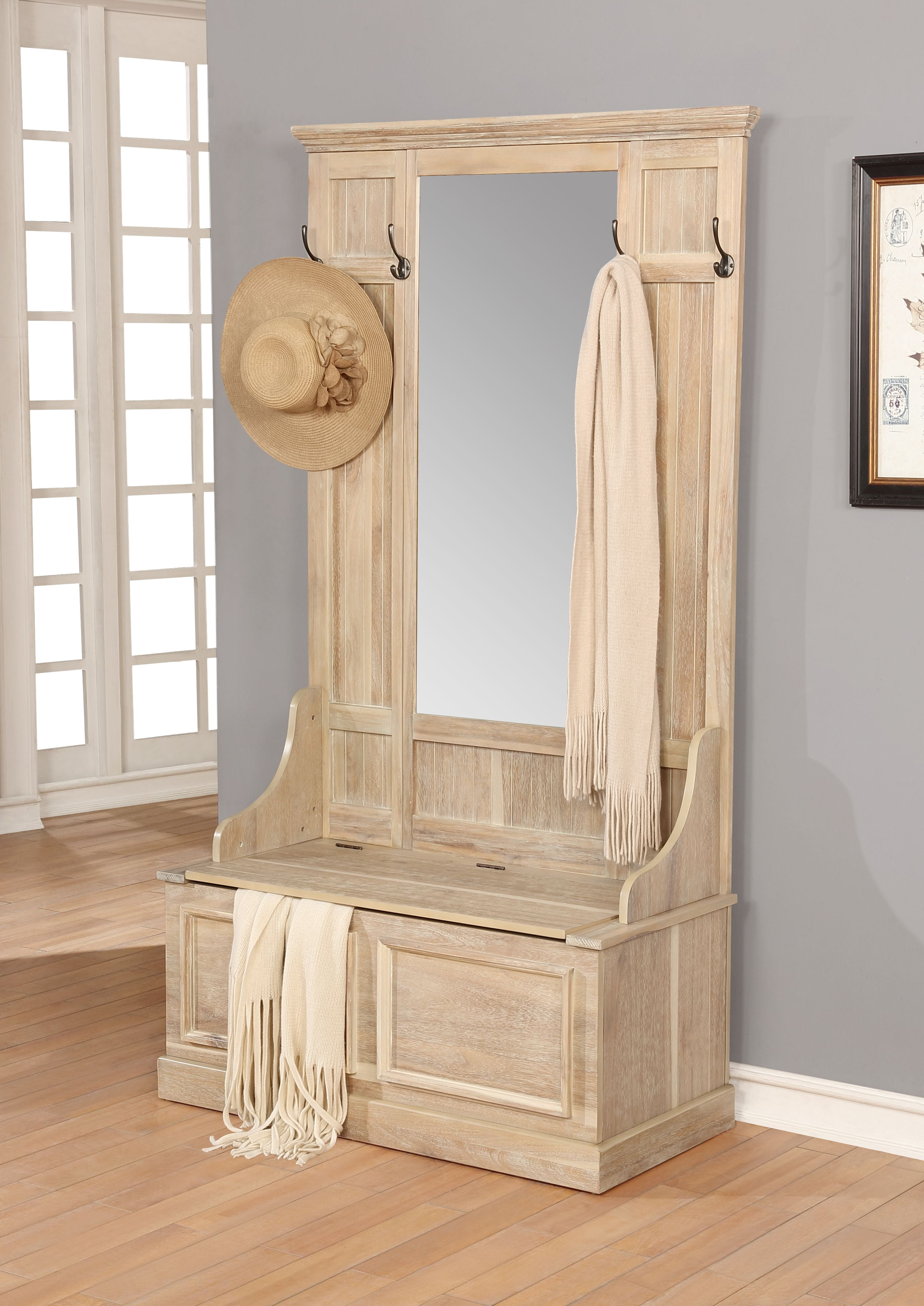 Linon Halle Hall Tree - Walmart.com
