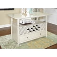 thumbnail image 1 of Linon Hayes Wood Counter Table in Frost White, 1 of 14