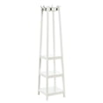 thumbnail image 1 of Linon Helena Mid-Century Tapered Square Coat Rack with Shelves, White, 1 of 6