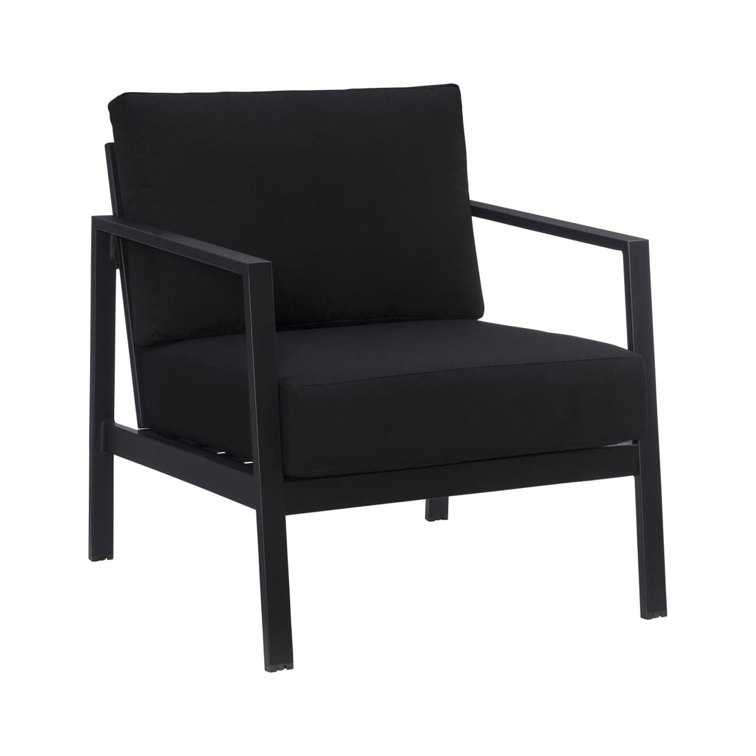 Linon Holland Single Chair With Black Finish HL020BLK01U