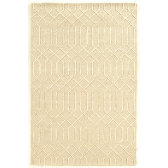 Linon Home Décor Aspire Area Rug Collection, Ivory and Ivory, 8' x 11'