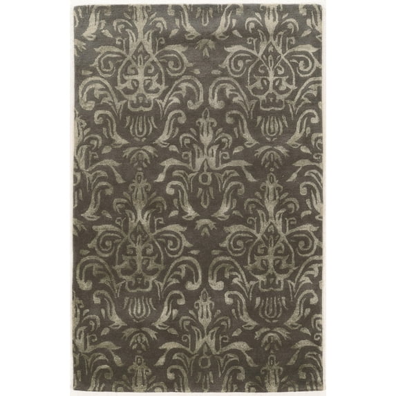 Linon Home Décor Aspire Area Rug Collection, Slate and Gray, 2' x 3'