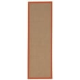 thumbnail image 1 of Linon Home Décor Athena Area Rug or Runner Collection, Cork and Burnt Orange, 2.5' x 12', 1 of 3