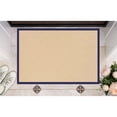 thumbnail image 1 of Contemporary Home Living 1.75' x 2.75' Tufted Solid Bordered Area Throw Rug - Brown and Blue, 1 of 5