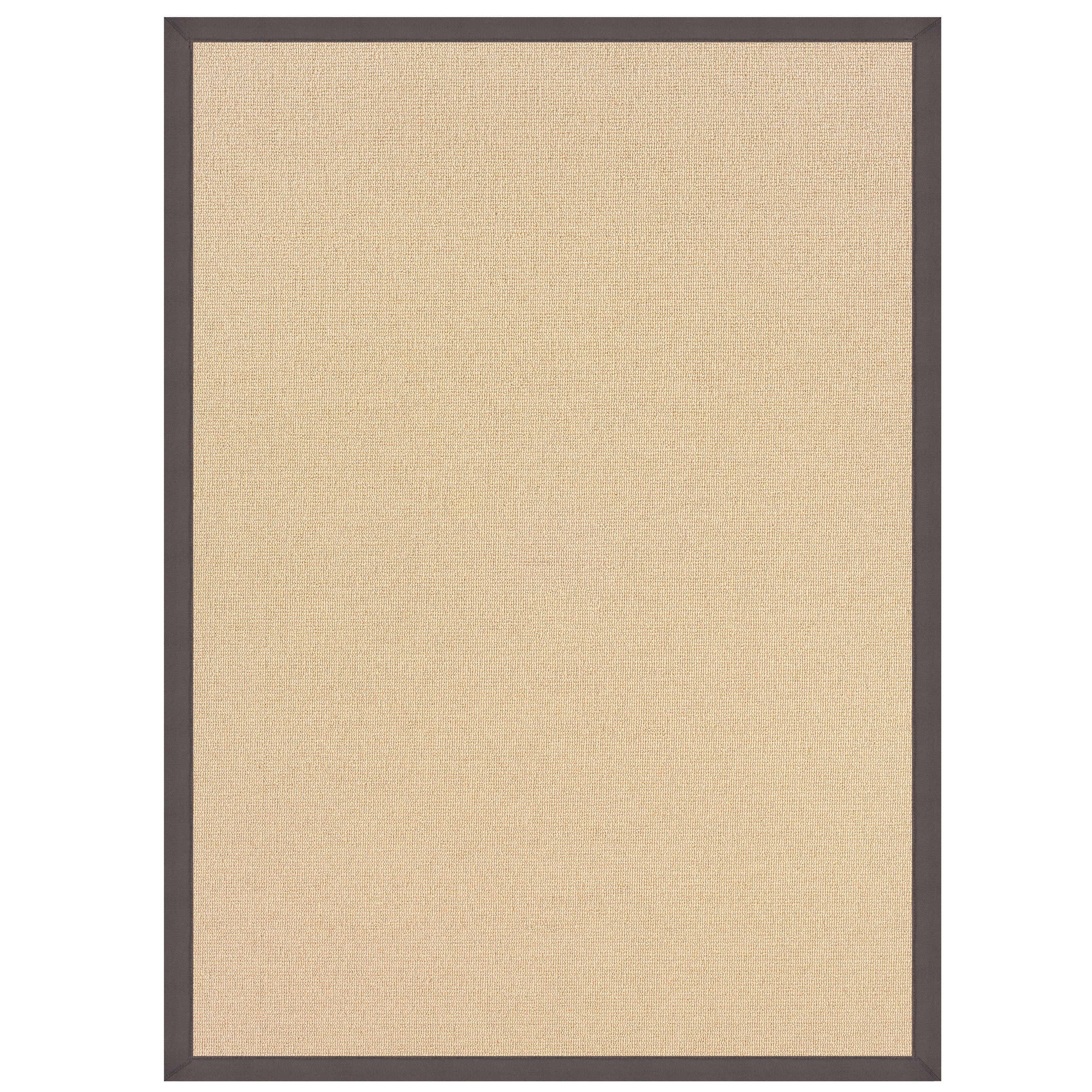 Athena Natural and Slate Wool Tufted 5' x 8' Rug