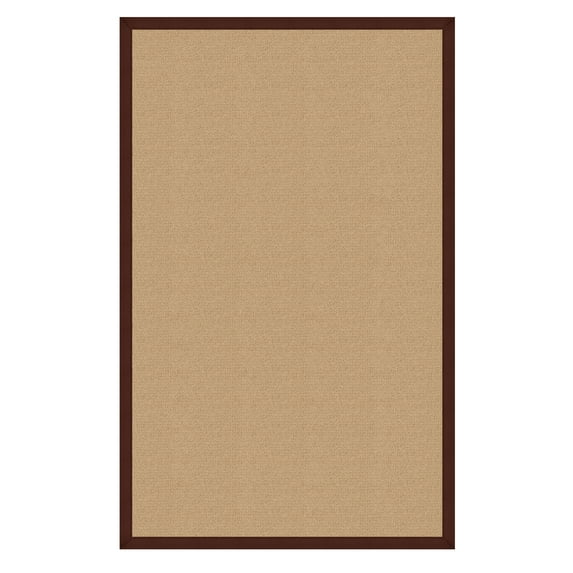 Linon Home Décor Athena Area Rug or Runner Collection, Sisal and Brown, 5' x 8'