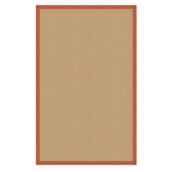 Linon Athena Sisal & Burnt Orange 8x11 Area Rug