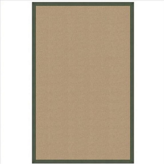 Linon Athena Sisal and Green, 2.6' x 8' Runner