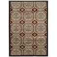 thumbnail image 1 of Linon Home Décor Elegance Area Rug Collection, Beige and Burgundy, 5' x 7.25', 1 of 5