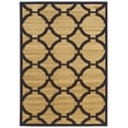 thumbnail image 1 of Linon Home Décor Elegance Area Rug Collection, Beige and Navy, 2' x 3', 1 of 3