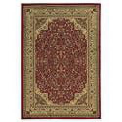 Linon Home Décor Elegance Area Rug Collection, Red and Ivory, 2' x 3'