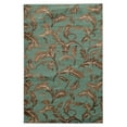 thumbnail image 1 of Linon Home Décor Elegance Area Rug Collection, Turquoise and Beige, 8' x 10', 1 of 5
