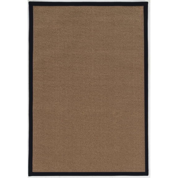 Linon Home Décor Faux Sisal Area Rug or Runner Collection, Brown and Black, 3' x 5'