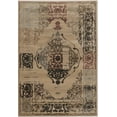 thumbnail image 1 of Linon Home Décor Jewel Area Rug Collection, Beige and Rust, 2' x 3', 1 of 5