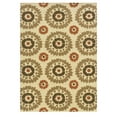 thumbnail image 1 of Linon Home Décor Le Soleil Area Rug Collection, Ivory and Blue, 1.83' x 2.83', 1 of 6