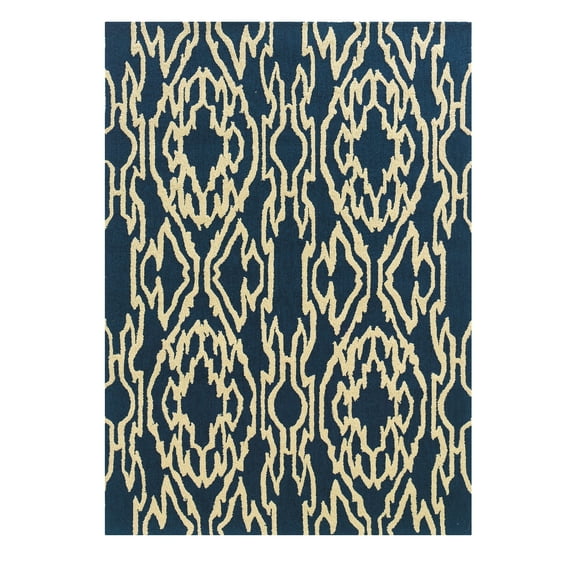 Linon Home Décor Le Soleil Area Rug Collection, Ivory and Yellow, 5' x 7'